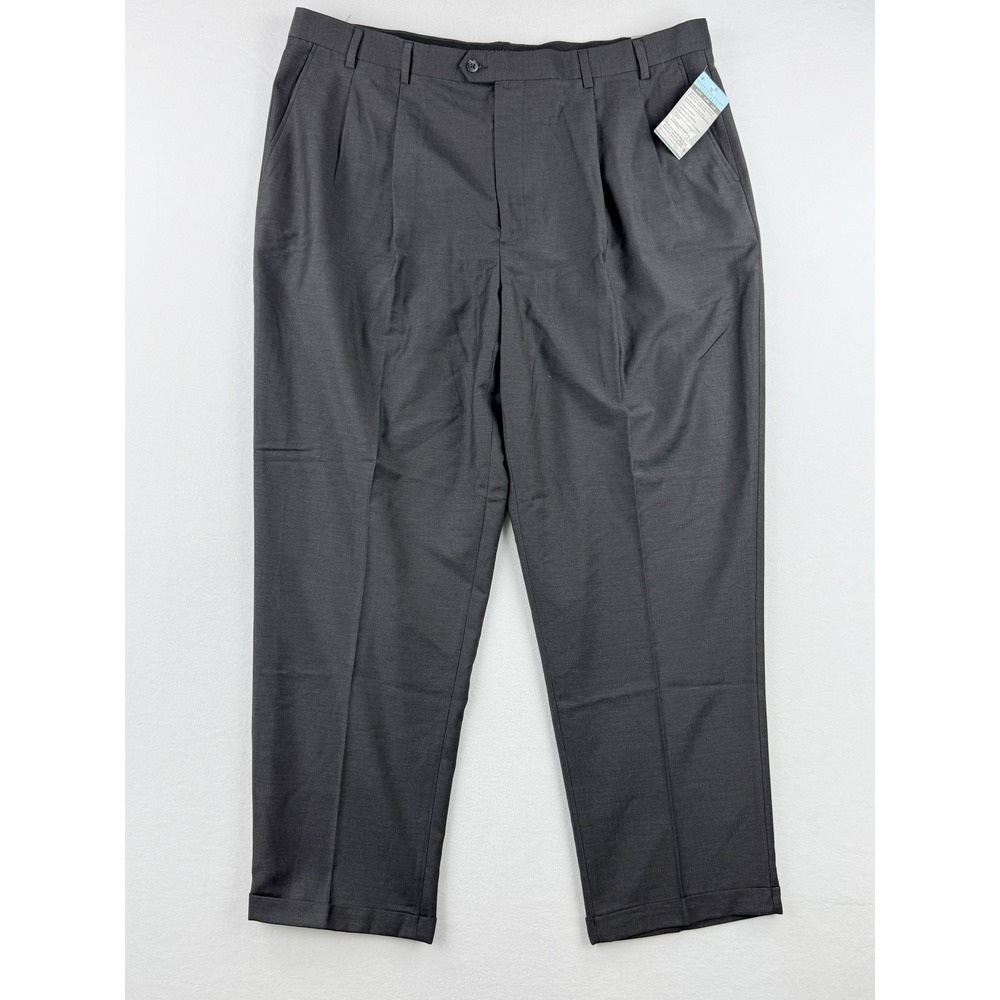 NEW Geoffrey Beene Banker's Collection Wrinkle Resist Dress Pants‎ 46x32